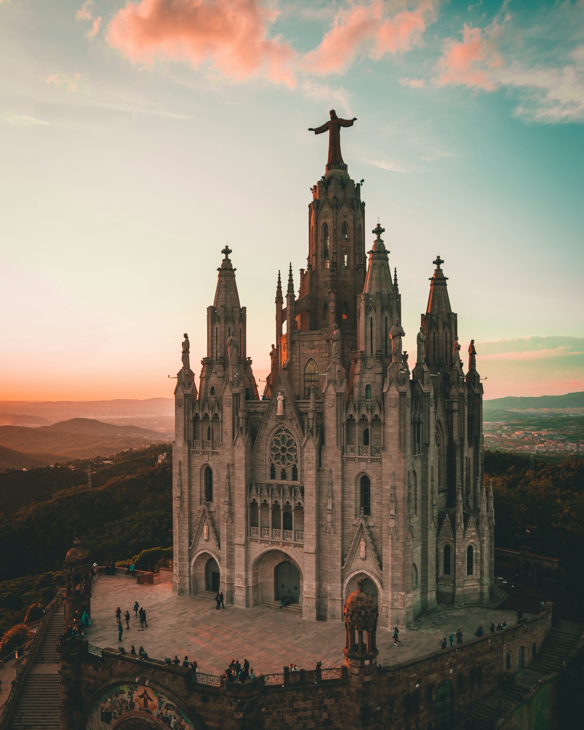 A cathedral facade in northern Spain