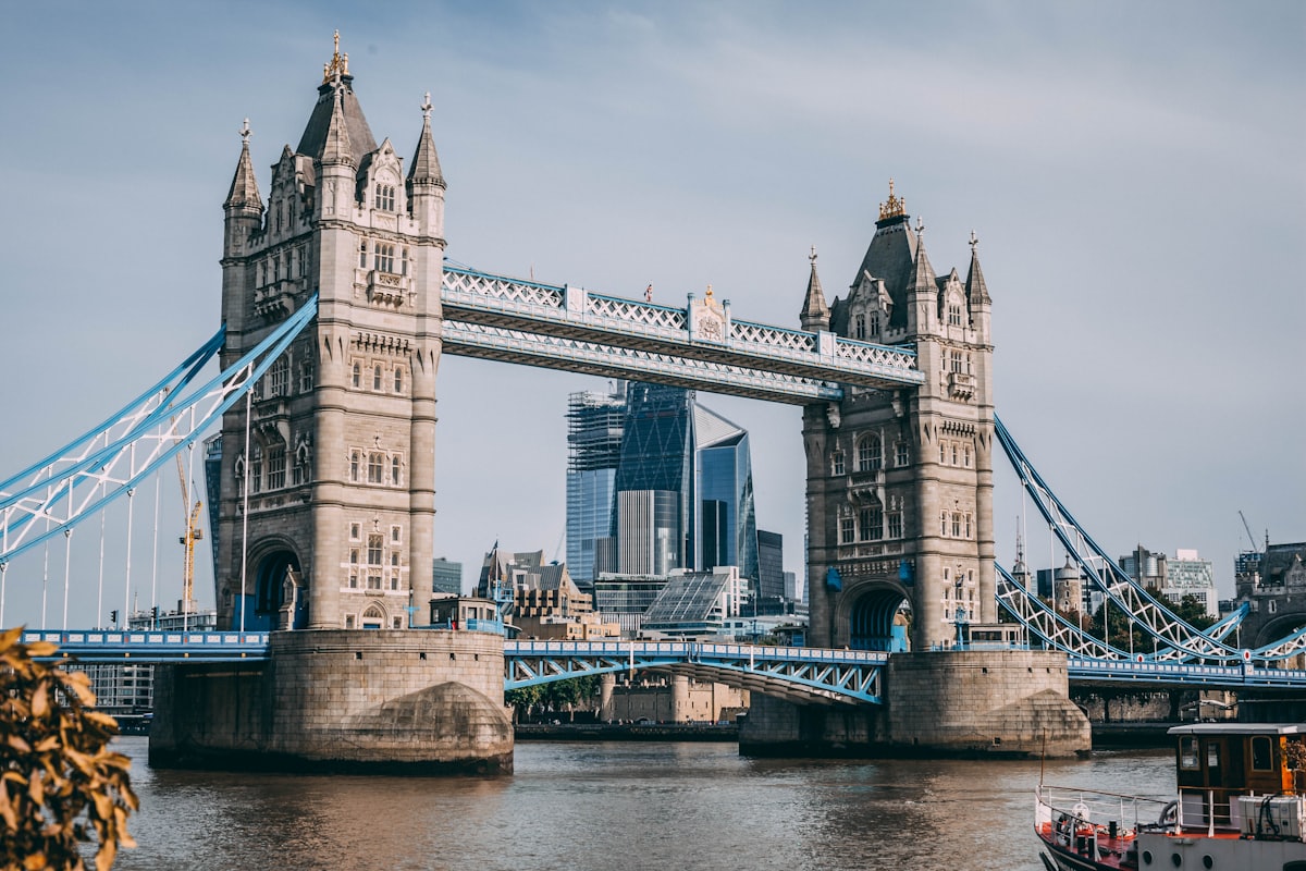 Tower Bridge over the River Thames in London