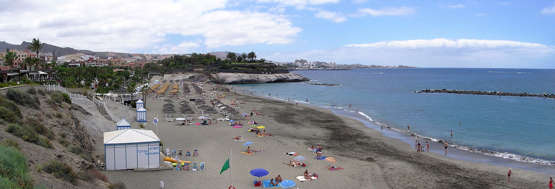 Beach "Playa del Duque" at Costa Adeje on Tenerife