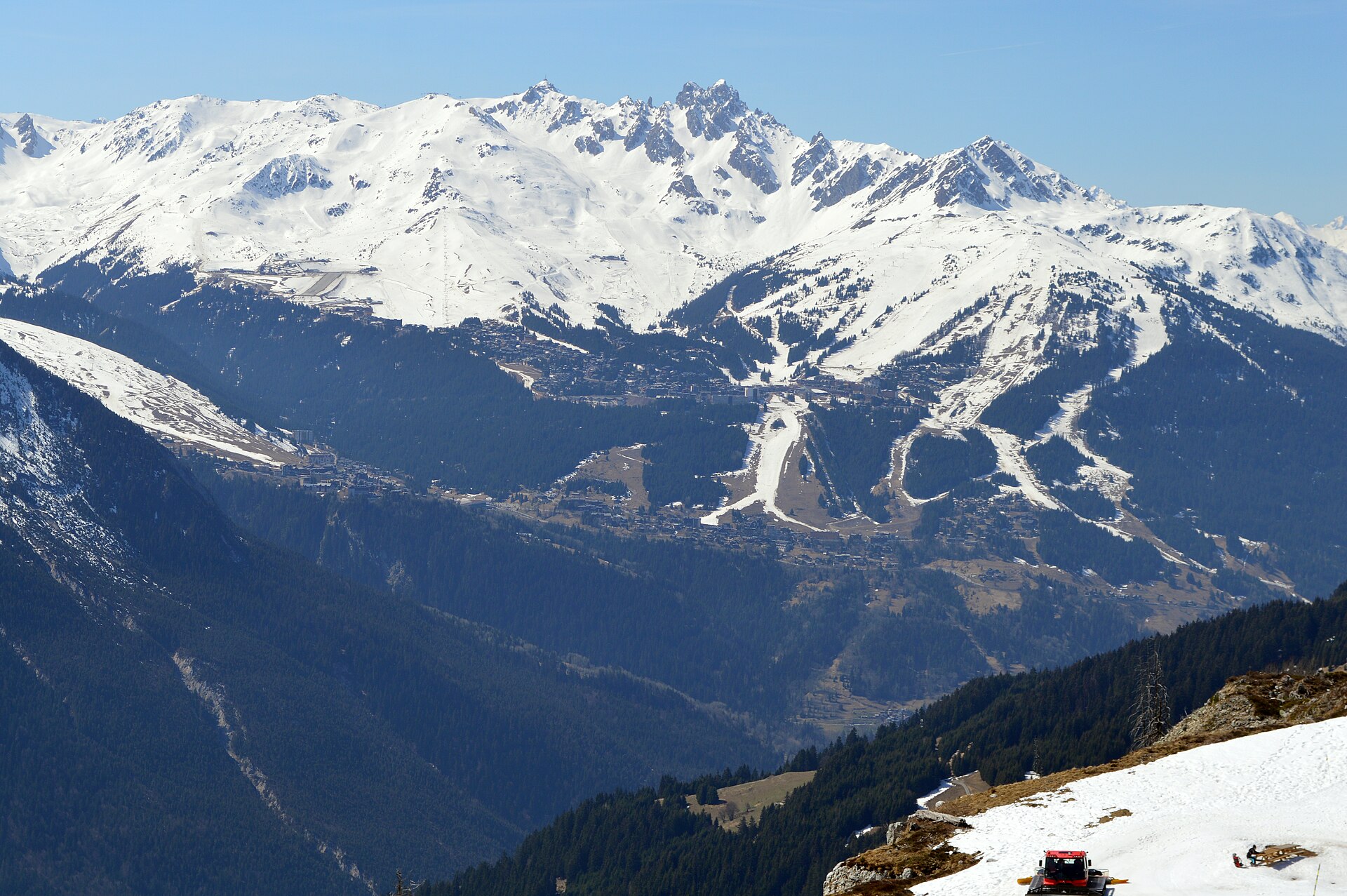 View of Courchevel from La Rossa