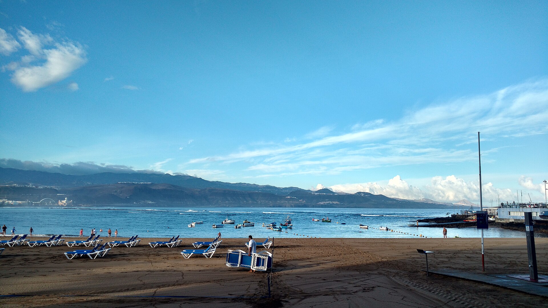 Panorama of Las Canteras beach