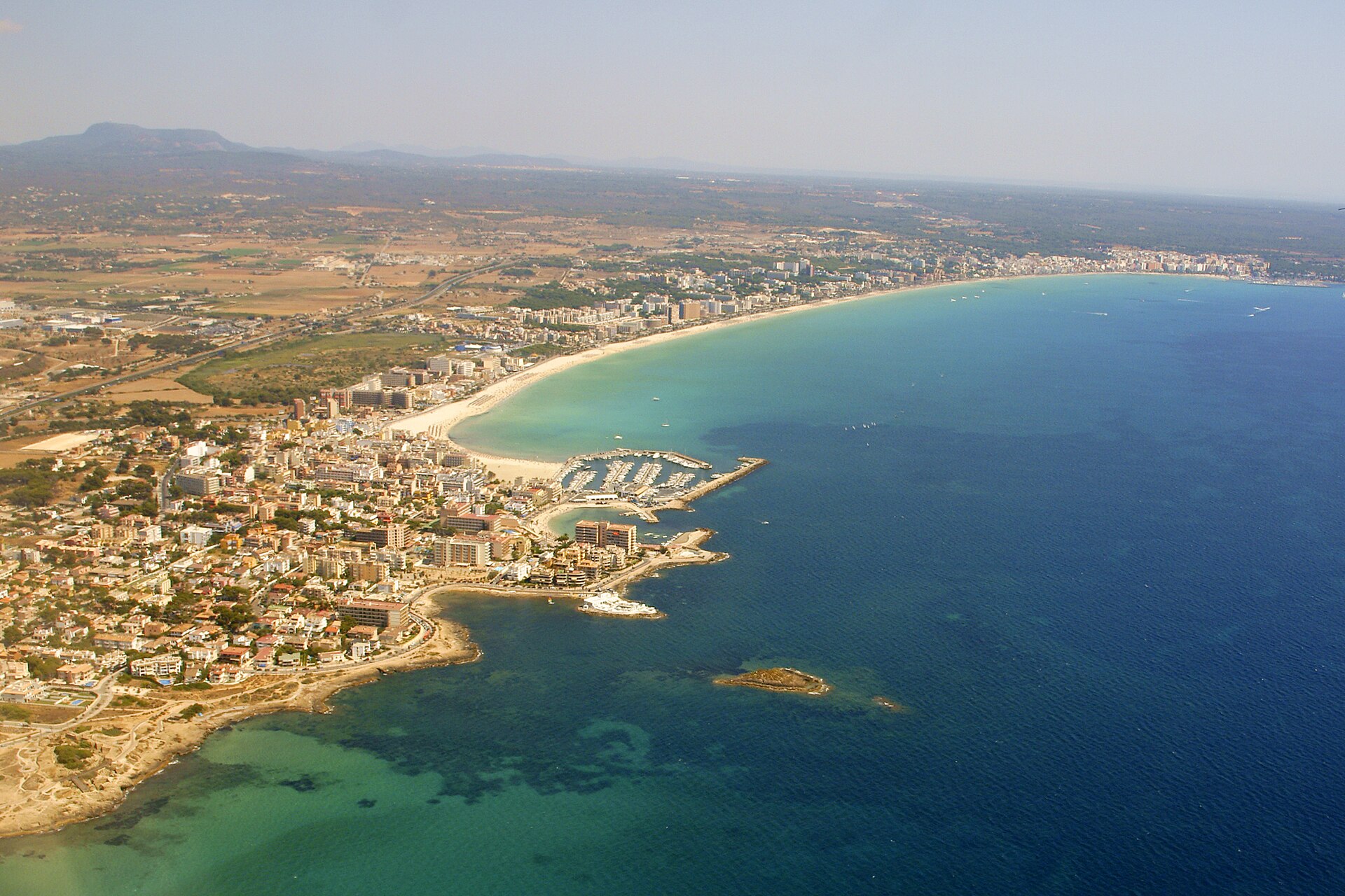 Aerial photo of 'Platja de Palma'